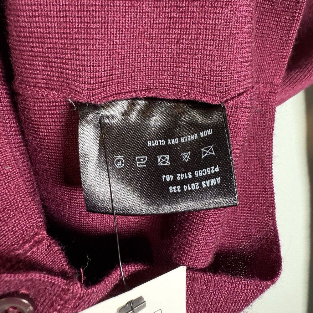 Prada Knit Burgundy Cardigan Size IT 38 EUC - Picture 8 of 11